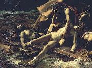 Theodore   Gericault Raft of the Medusa oil